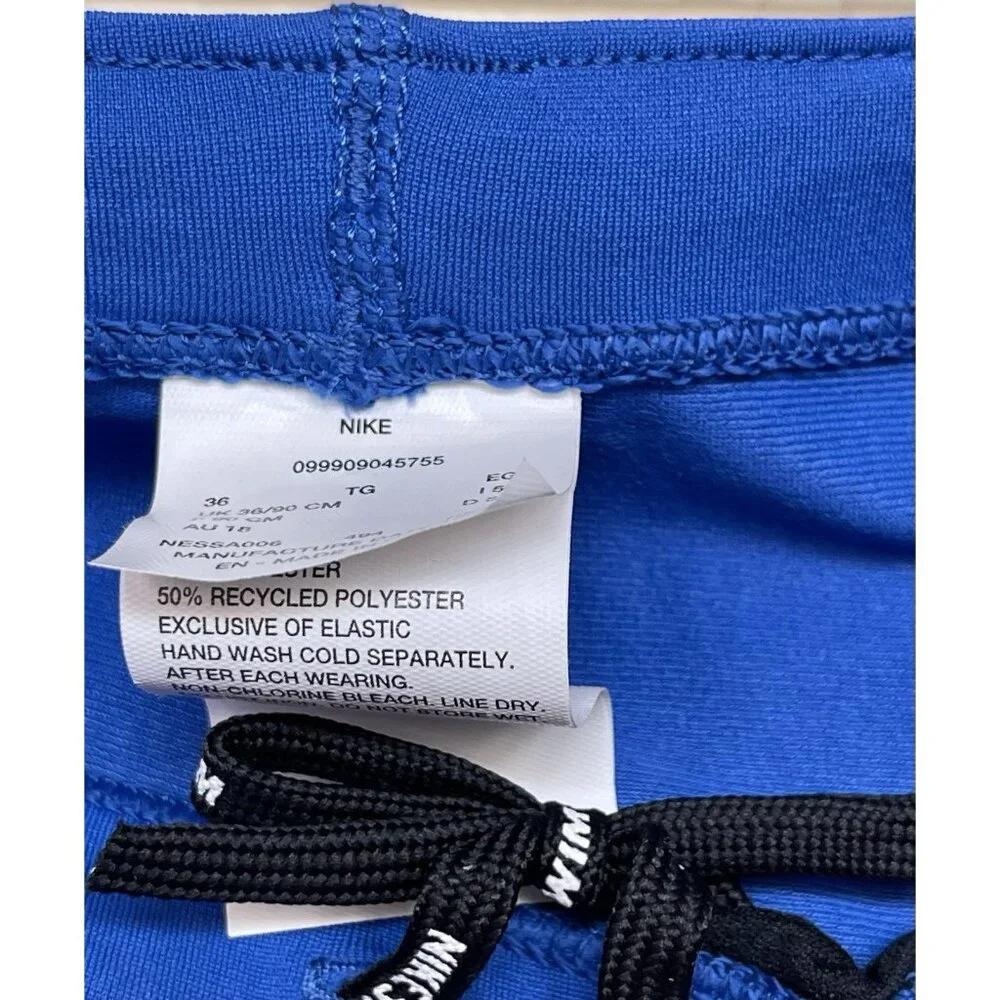 Nike Swim Shorts Mens Size 36 Blue Swimsuit Active‎ Swimwear Compression